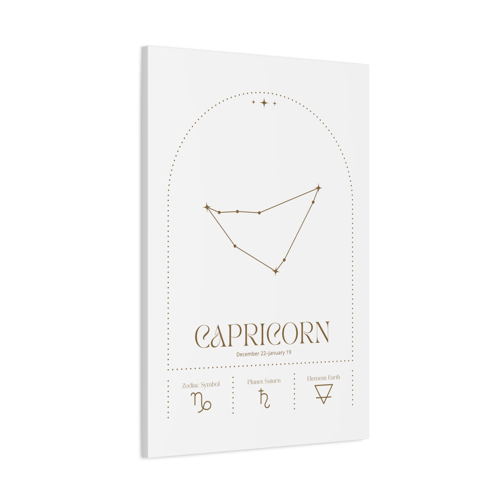 Capricorn Zodiac Canvas – Grounded & Timeless Art