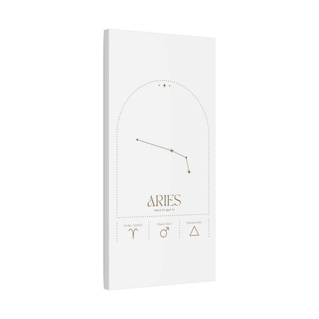 Aries Zodiac Canvas – Bold & Energetic Art