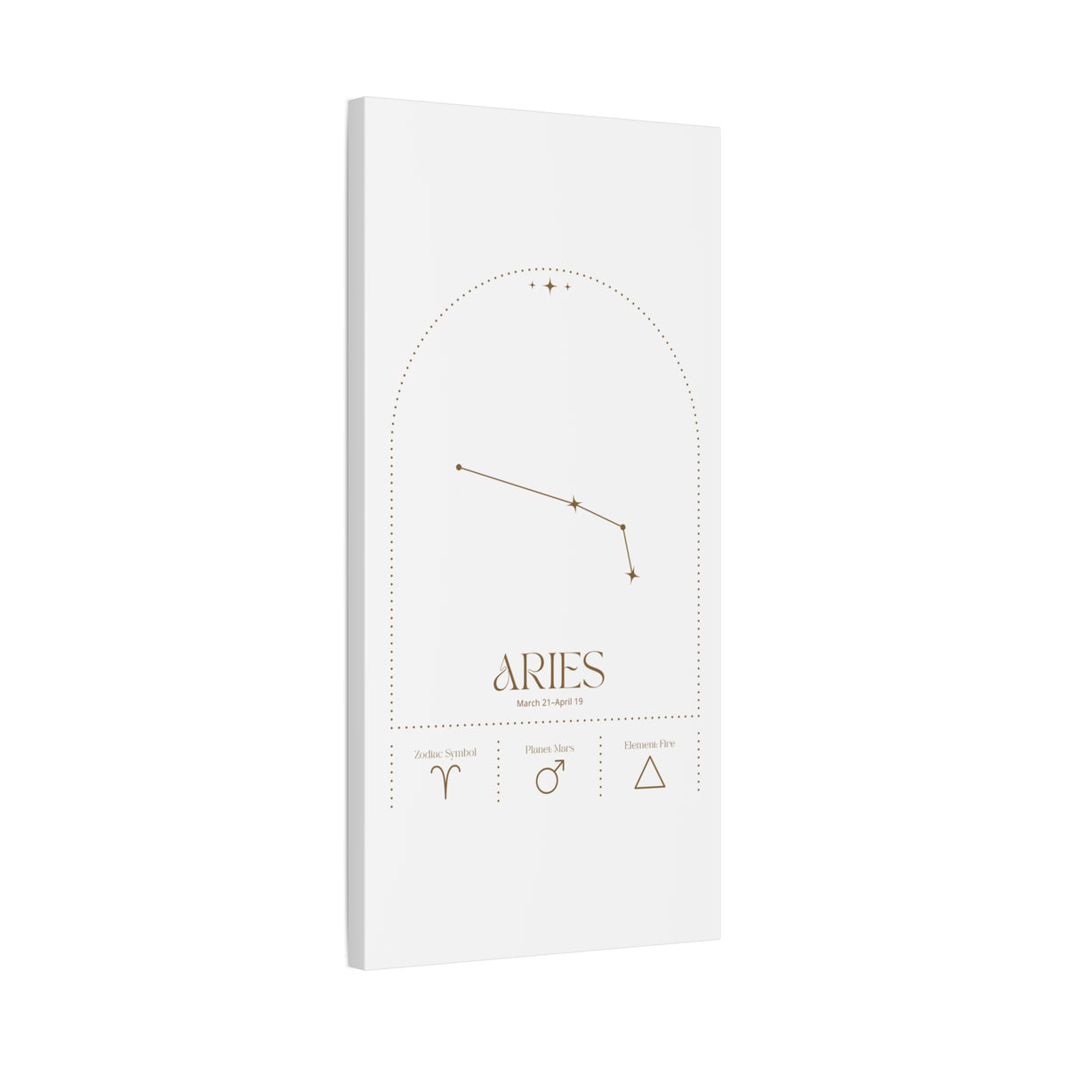 Aries Zodiac Canvas – Bold & Energetic Art