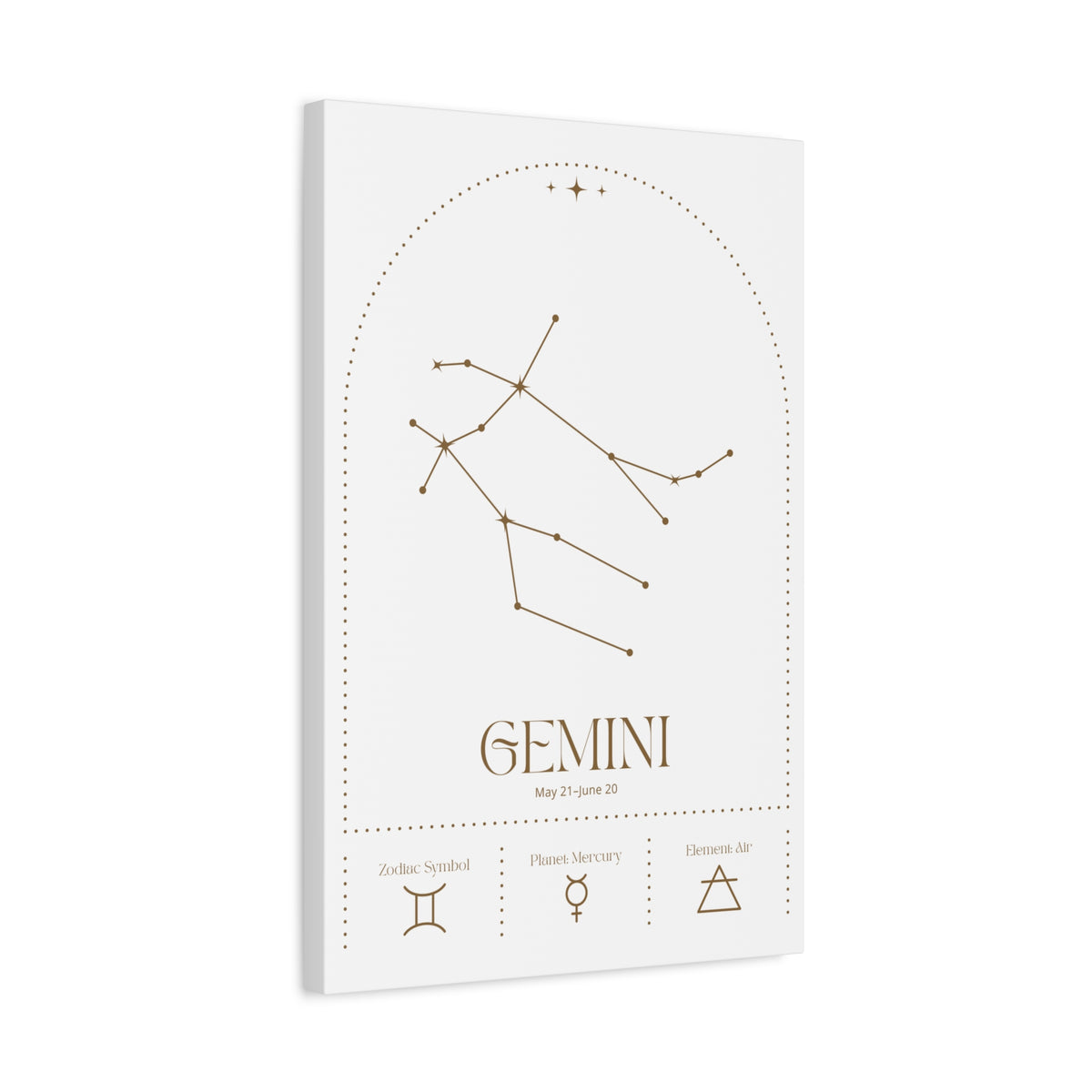 Gemini Zodiac Canvas – Dynamic & Versatile