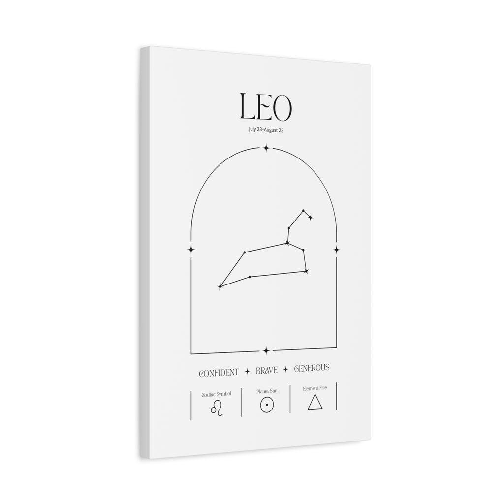 Leo Zodiac Canvas – Radiant & Bold Art