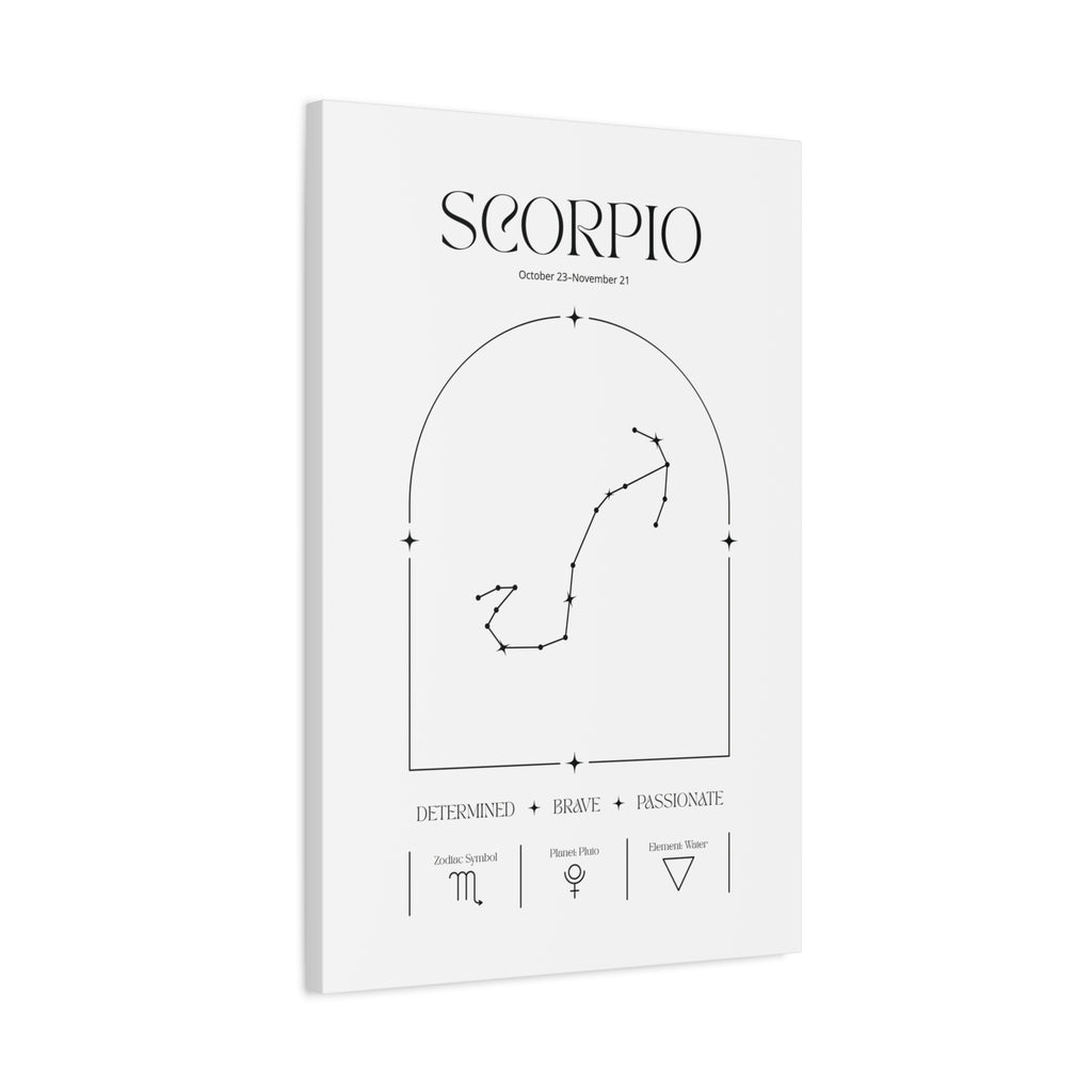 Scorpio Zodiac Canvas – Mysterious & Magnetic Art