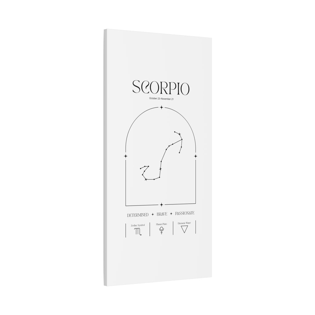 Scorpio Zodiac Canvas – Mysterious & Magnetic Art