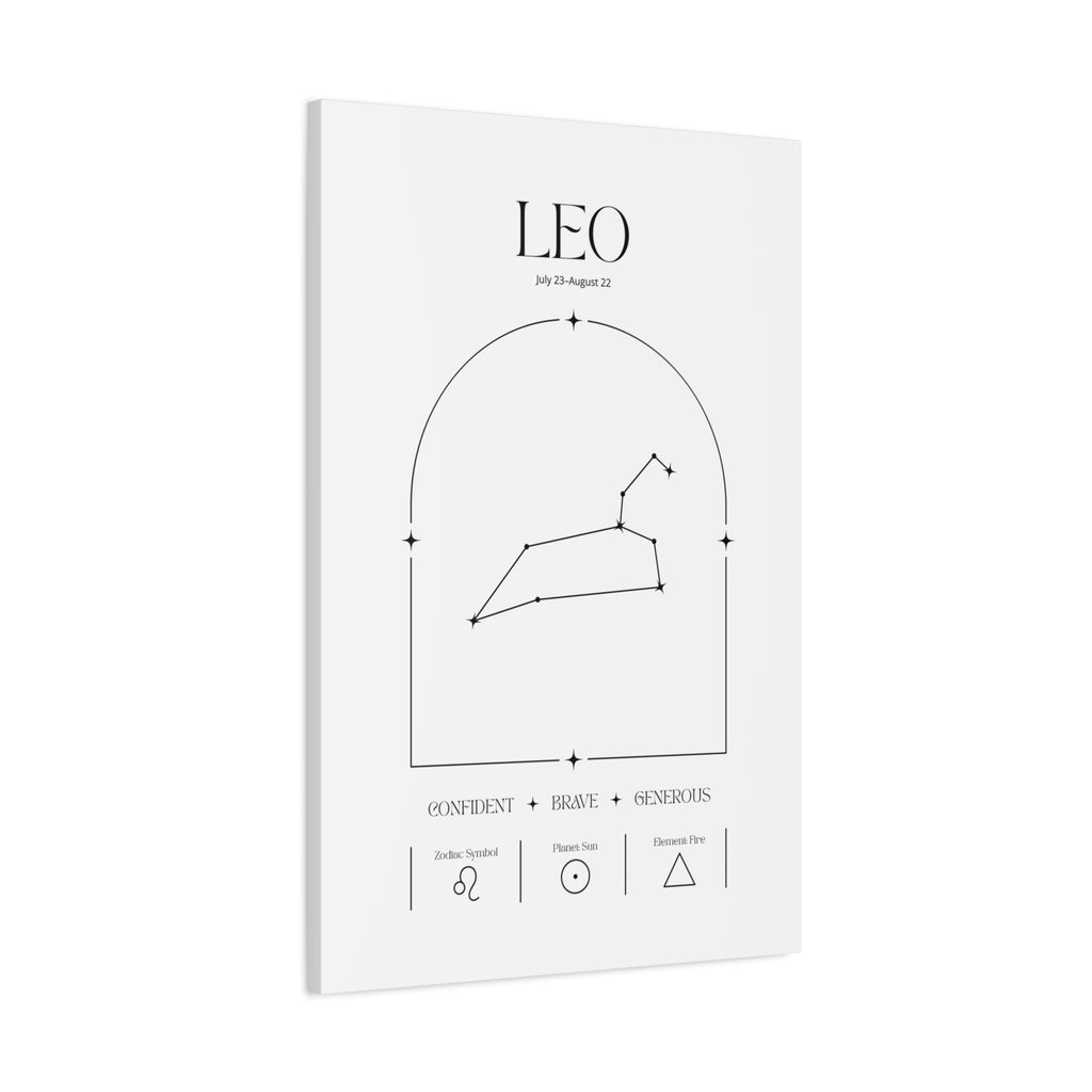 Leo Zodiac Canvas – Radiant & Bold Art