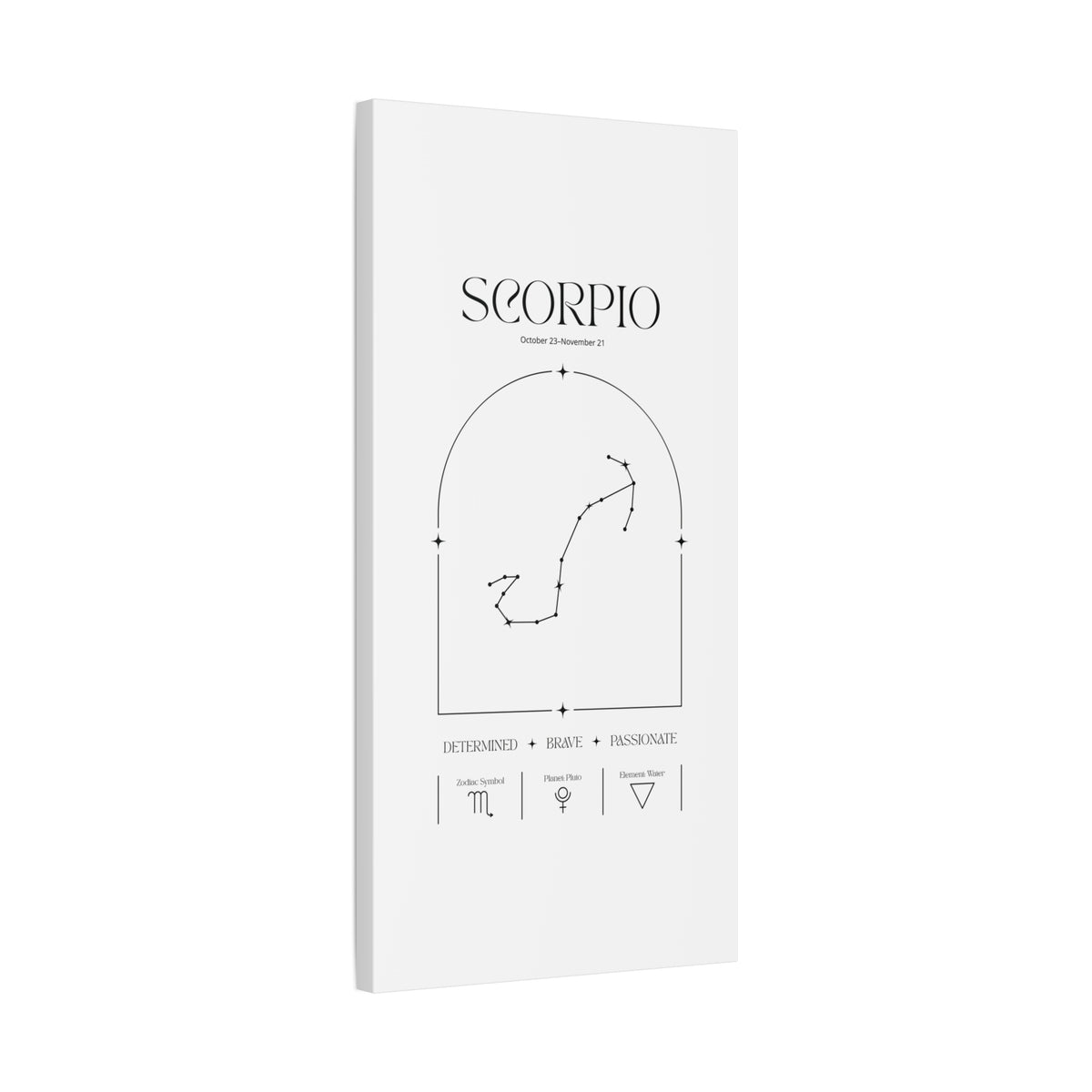 Scorpio Zodiac Canvas – Mysterious & Magnetic Art