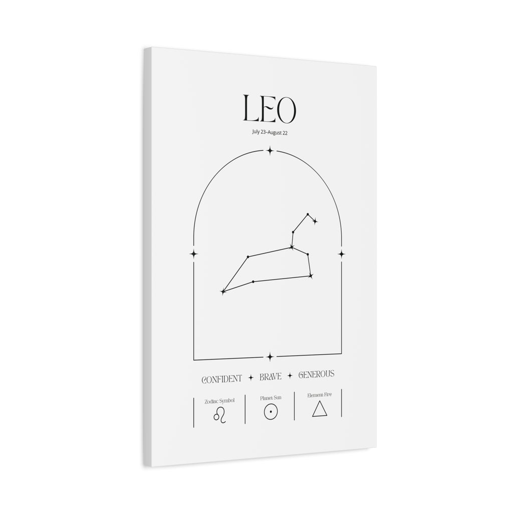 Leo Zodiac Canvas – Radiant & Bold Art