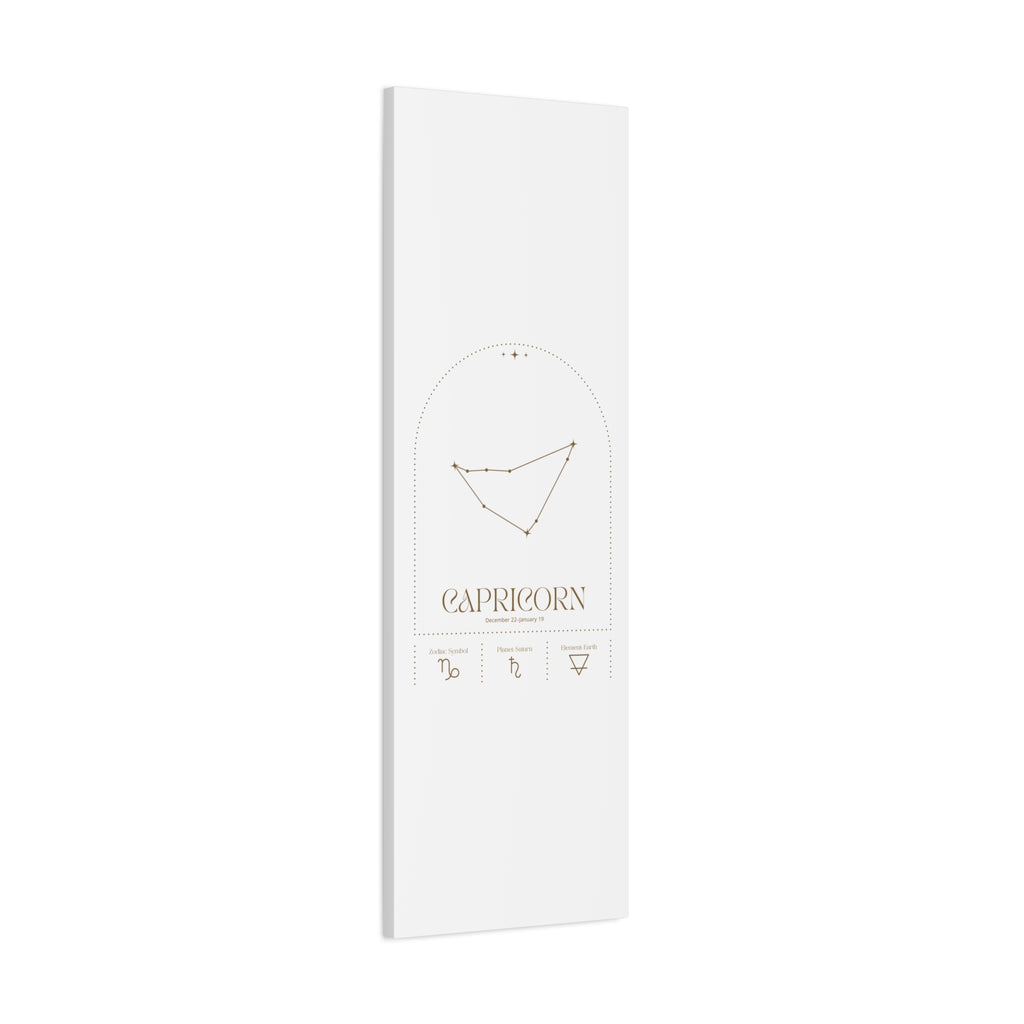 Capricorn Zodiac Canvas – Grounded & Timeless Art