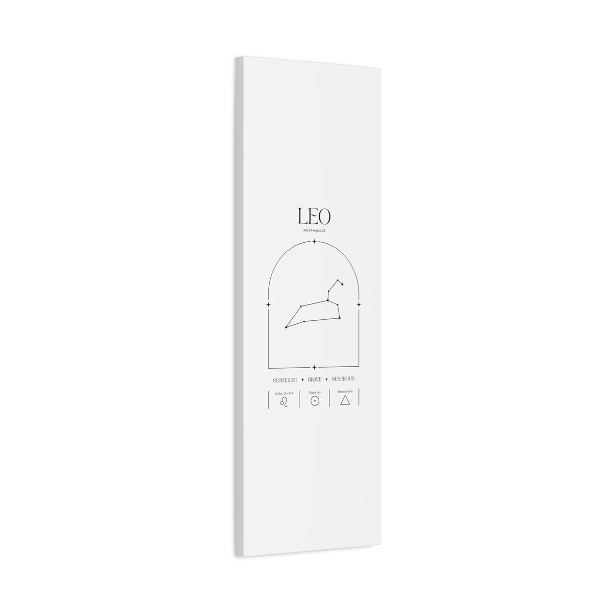 Leo Zodiac Canvas – Radiant & Bold Art