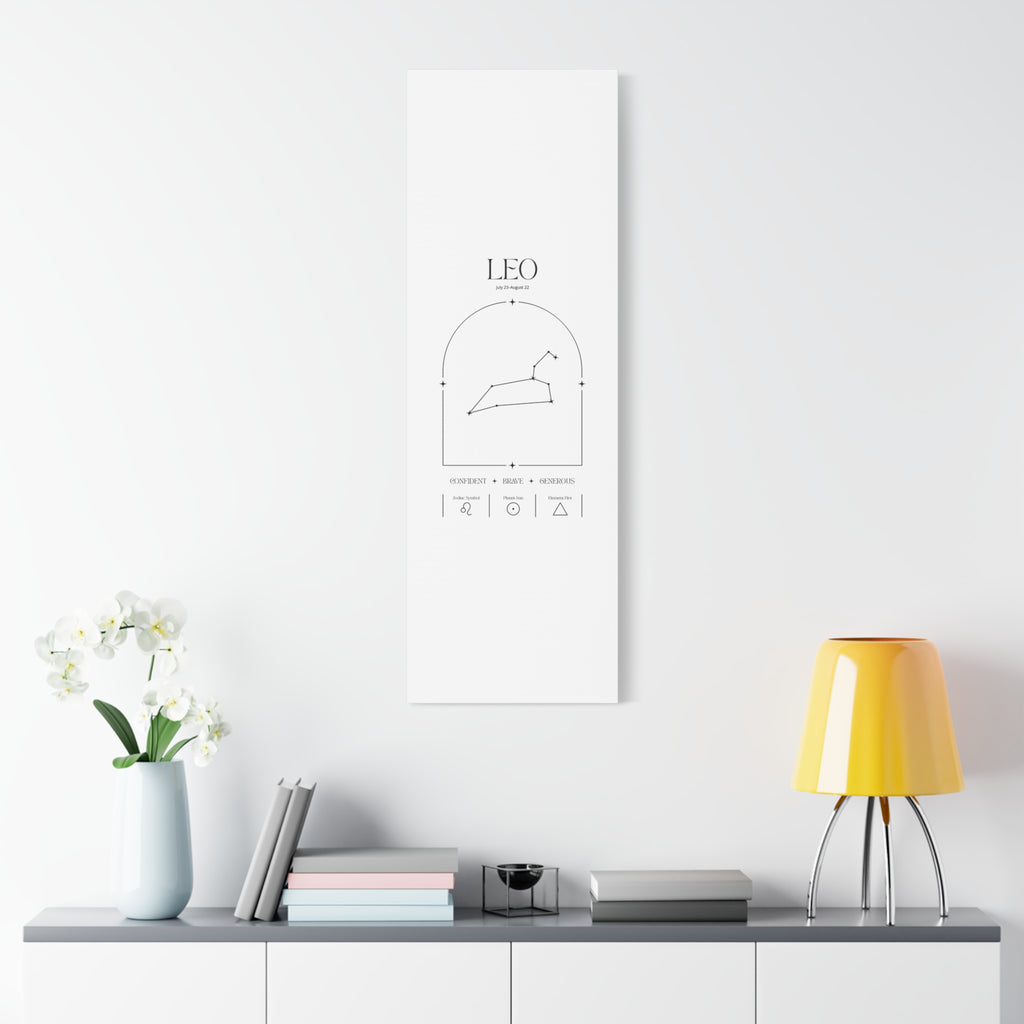 Leo Zodiac Canvas – Radiant & Bold Art