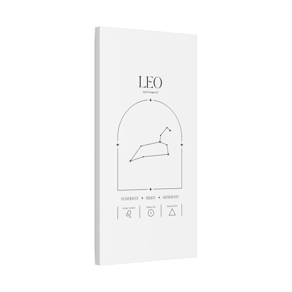Leo Zodiac Canvas – Radiant & Bold Art