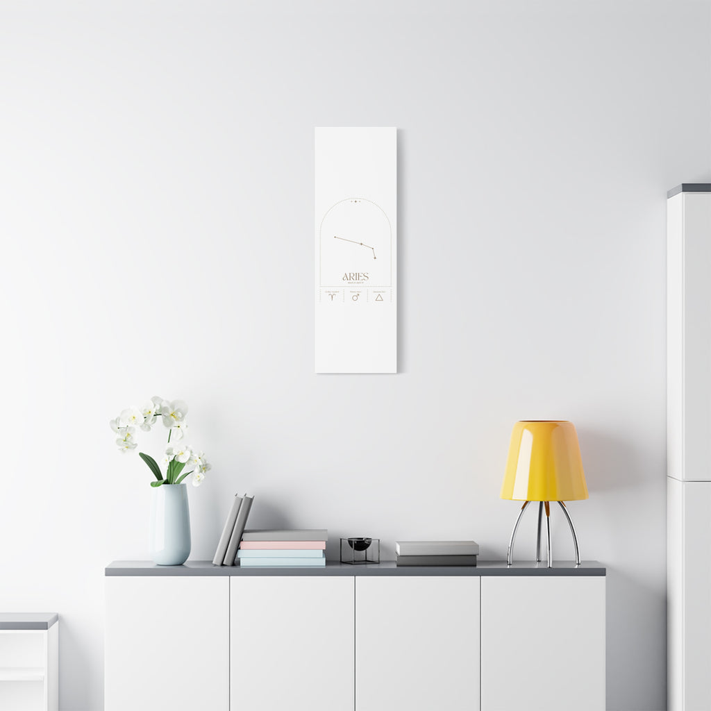 Aries Zodiac Canvas – Bold & Energetic Art