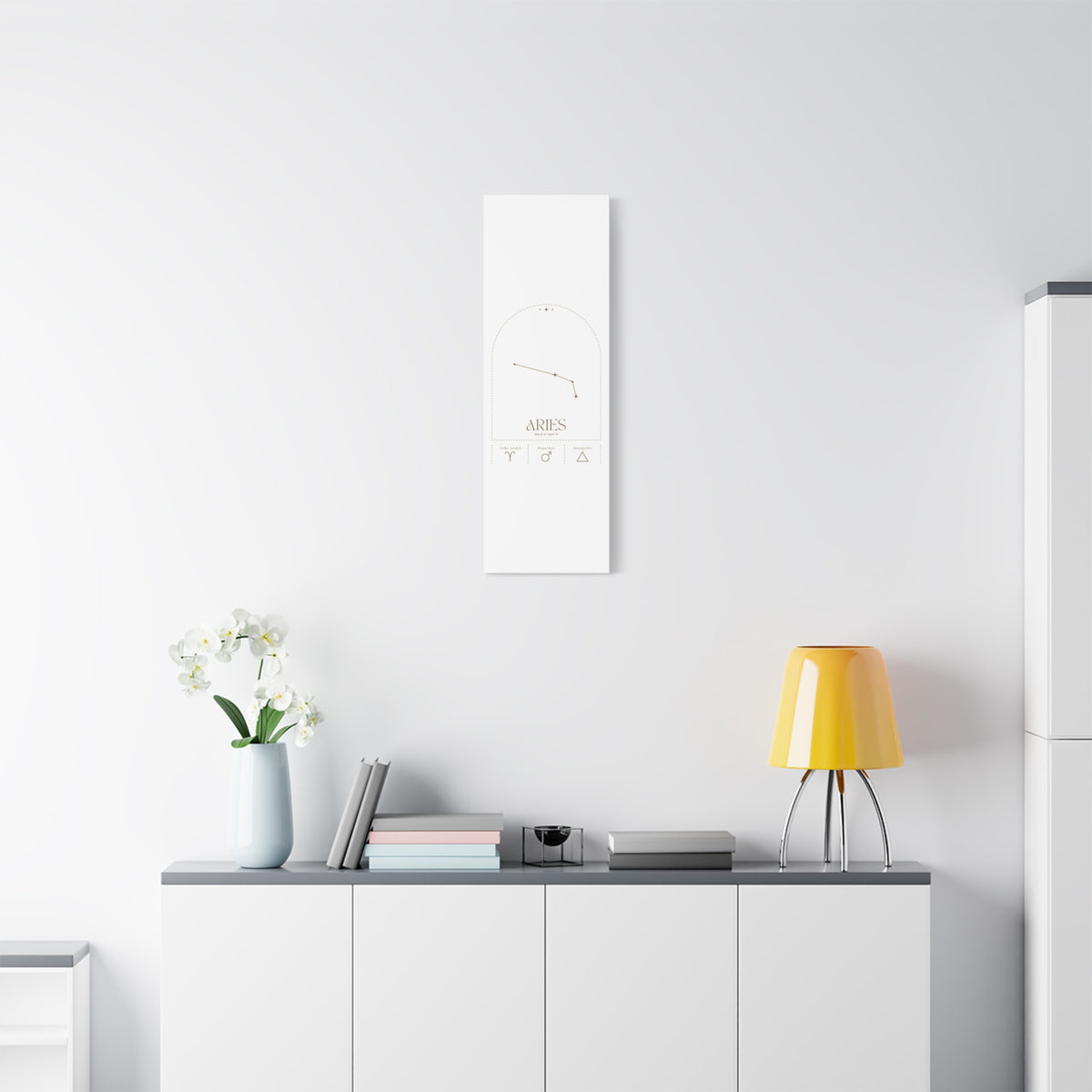 Aries Zodiac Canvas – Bold & Energetic Art