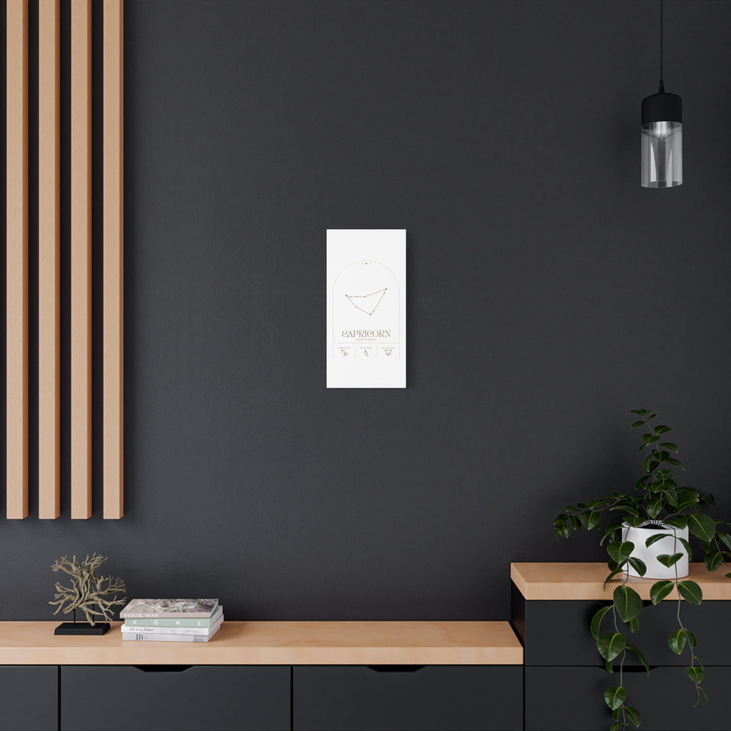 Capricorn Zodiac Canvas – Grounded & Timeless Art