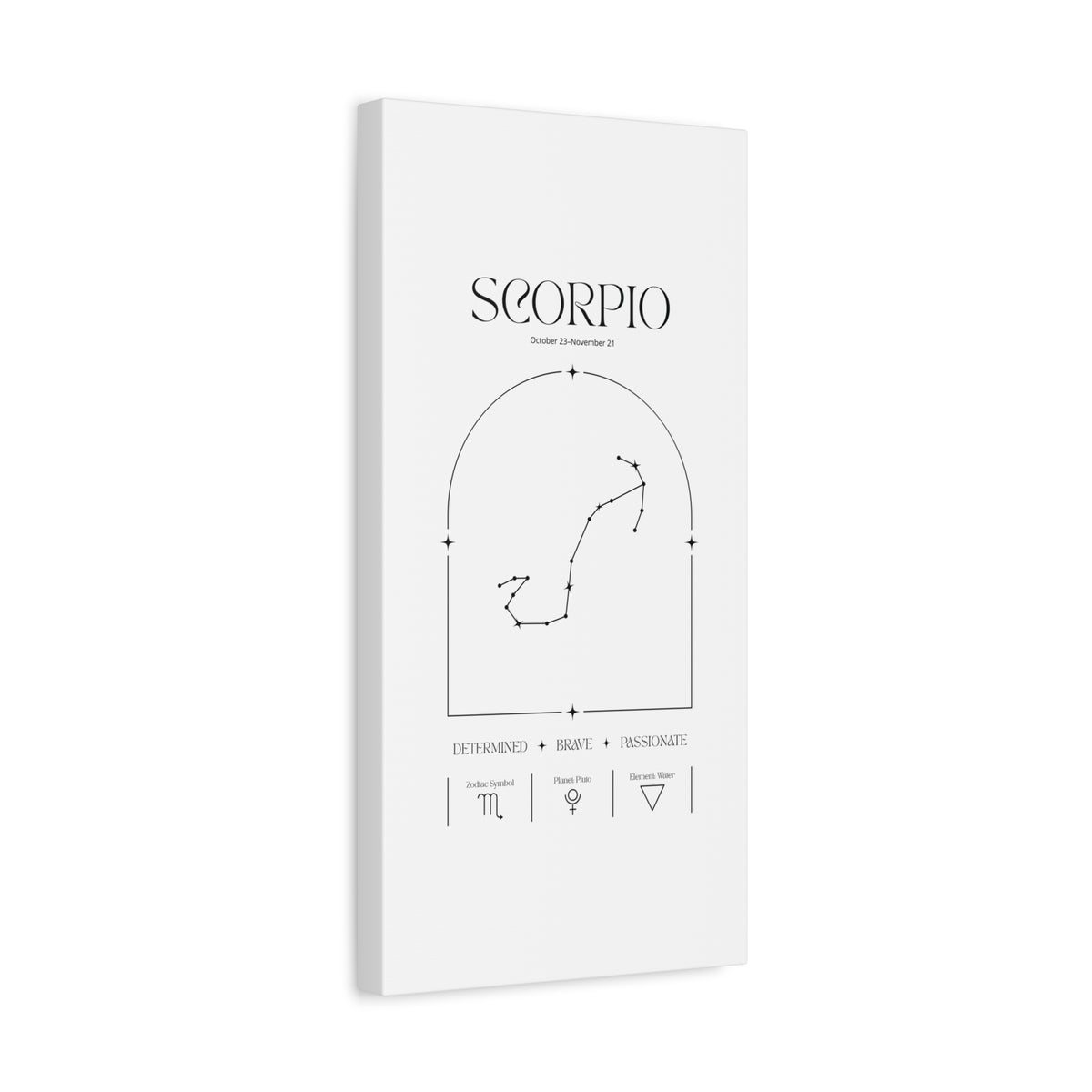 Scorpio Zodiac Canvas – Mysterious & Magnetic Art