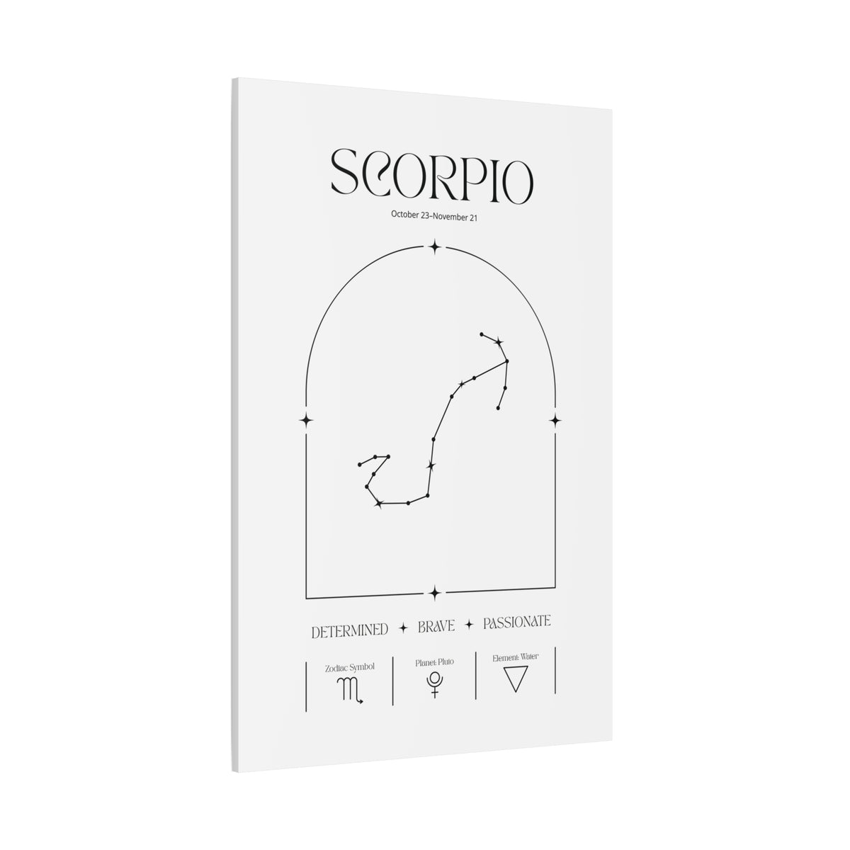 Scorpio Zodiac Canvas – Mysterious & Magnetic Art