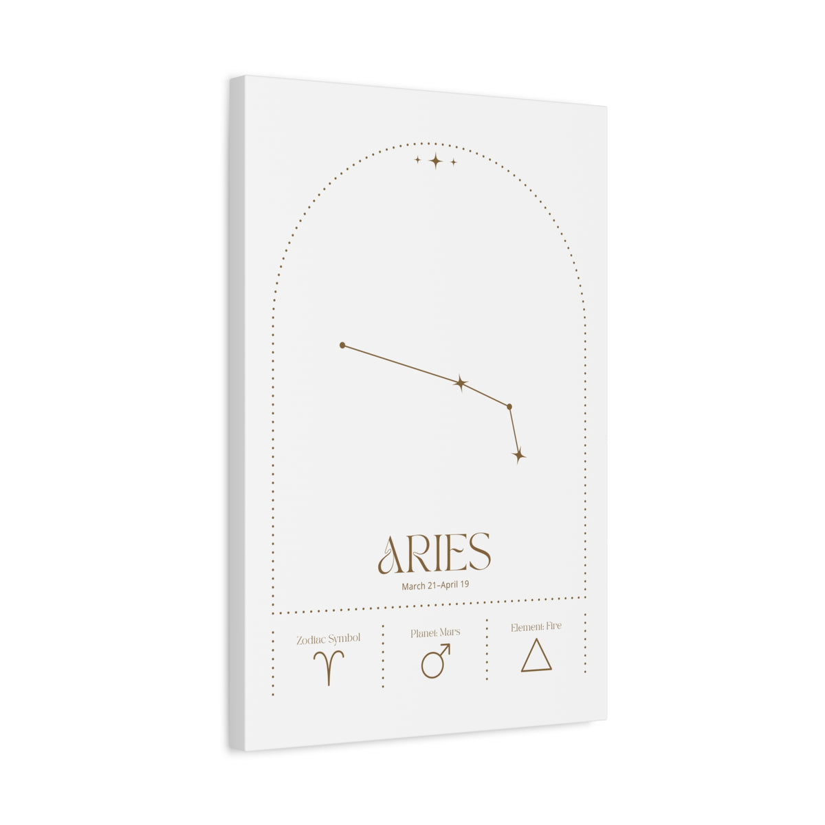 Aries Zodiac Canvas – Bold & Energetic Art