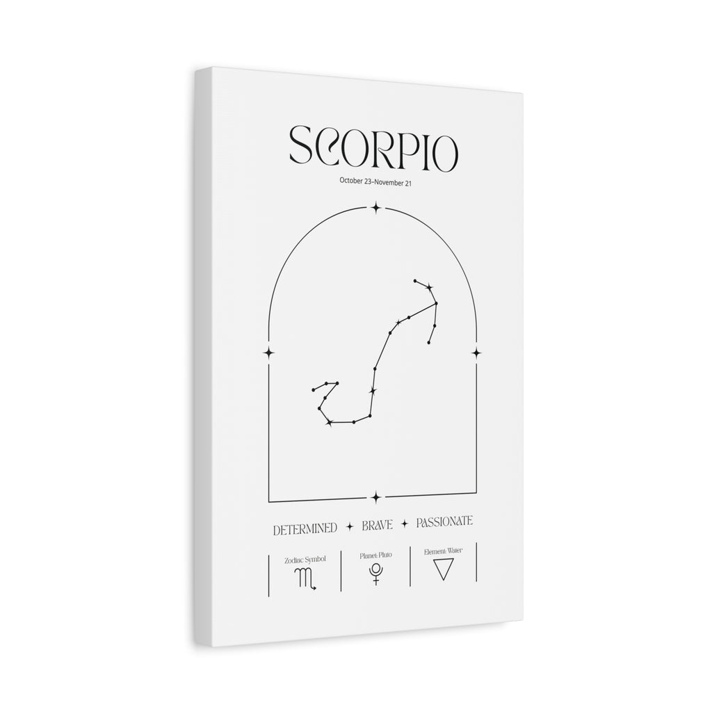Scorpio Zodiac Canvas – Mysterious & Magnetic Art