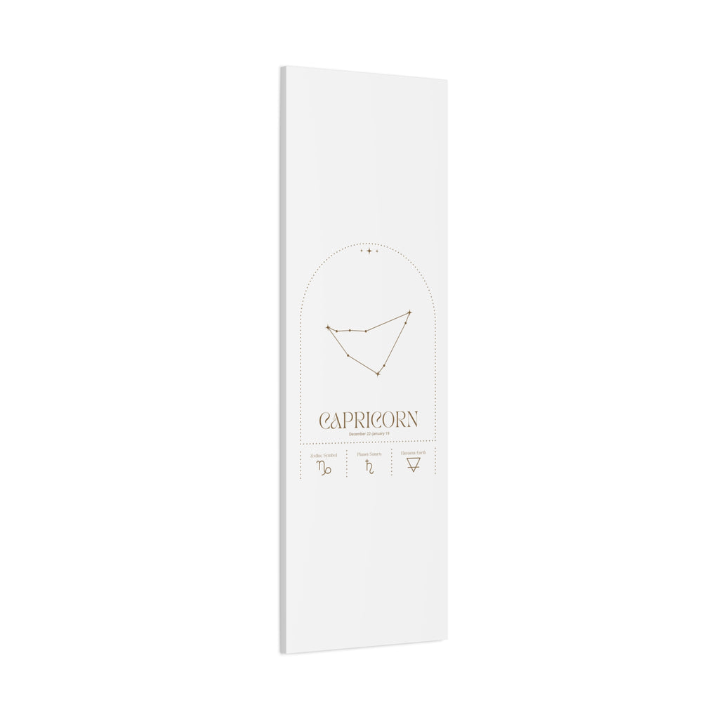 Capricorn Zodiac Canvas – Grounded & Timeless Art