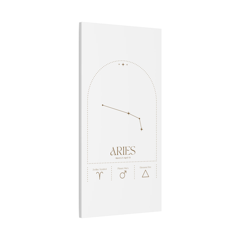 Aries Zodiac Canvas – Bold & Energetic Art