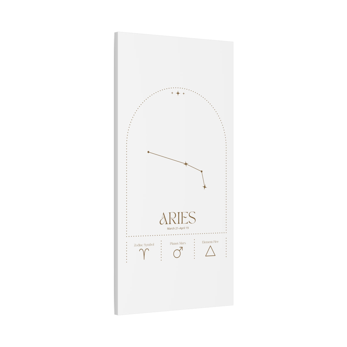 Aries Zodiac Canvas – Bold & Energetic Art
