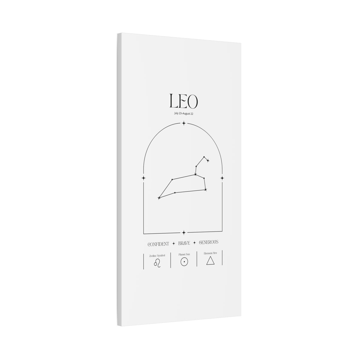 Leo Zodiac Canvas – Radiant & Bold Art
