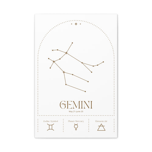Gemini Zodiac Canvas – Dynamic & Versatile