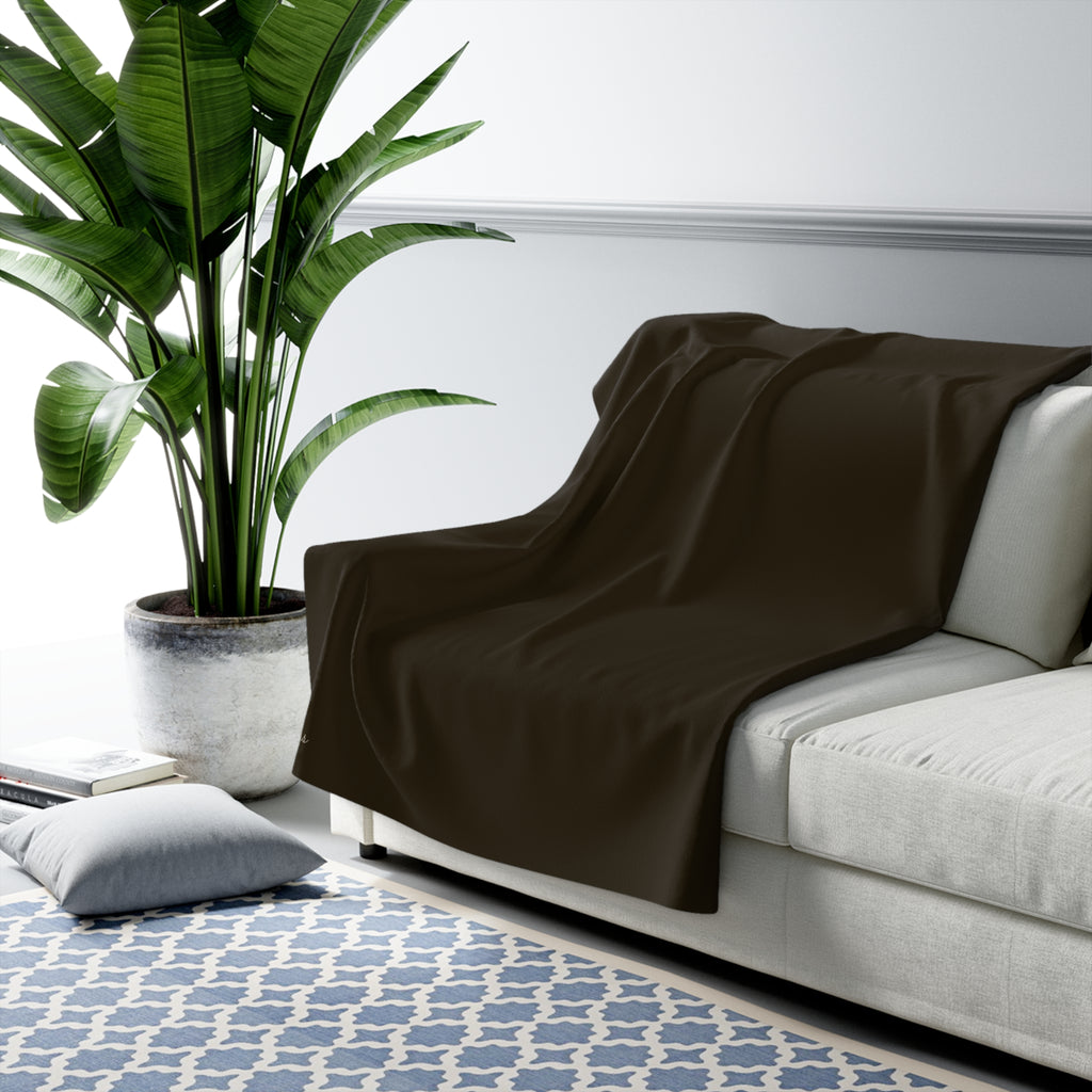 Sherpa Fleece Blanket "Happiness"