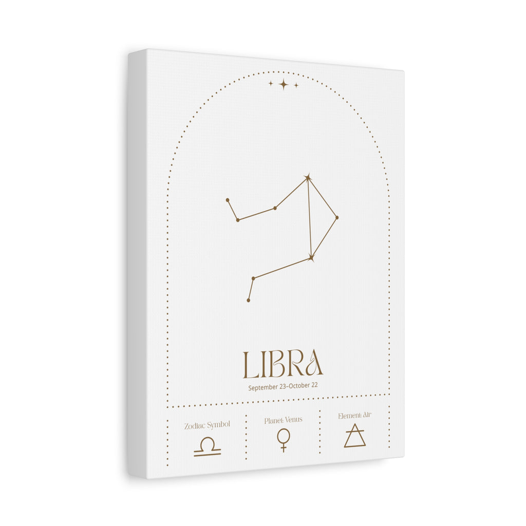 Libra Zodiac Canvas – Balanced & Graceful Art