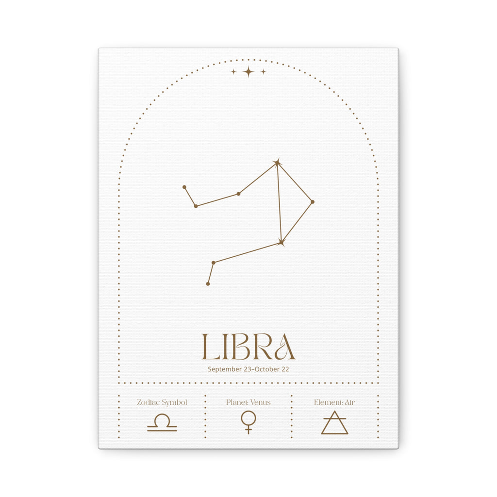 Libra Zodiac Canvas – Balanced & Graceful Art