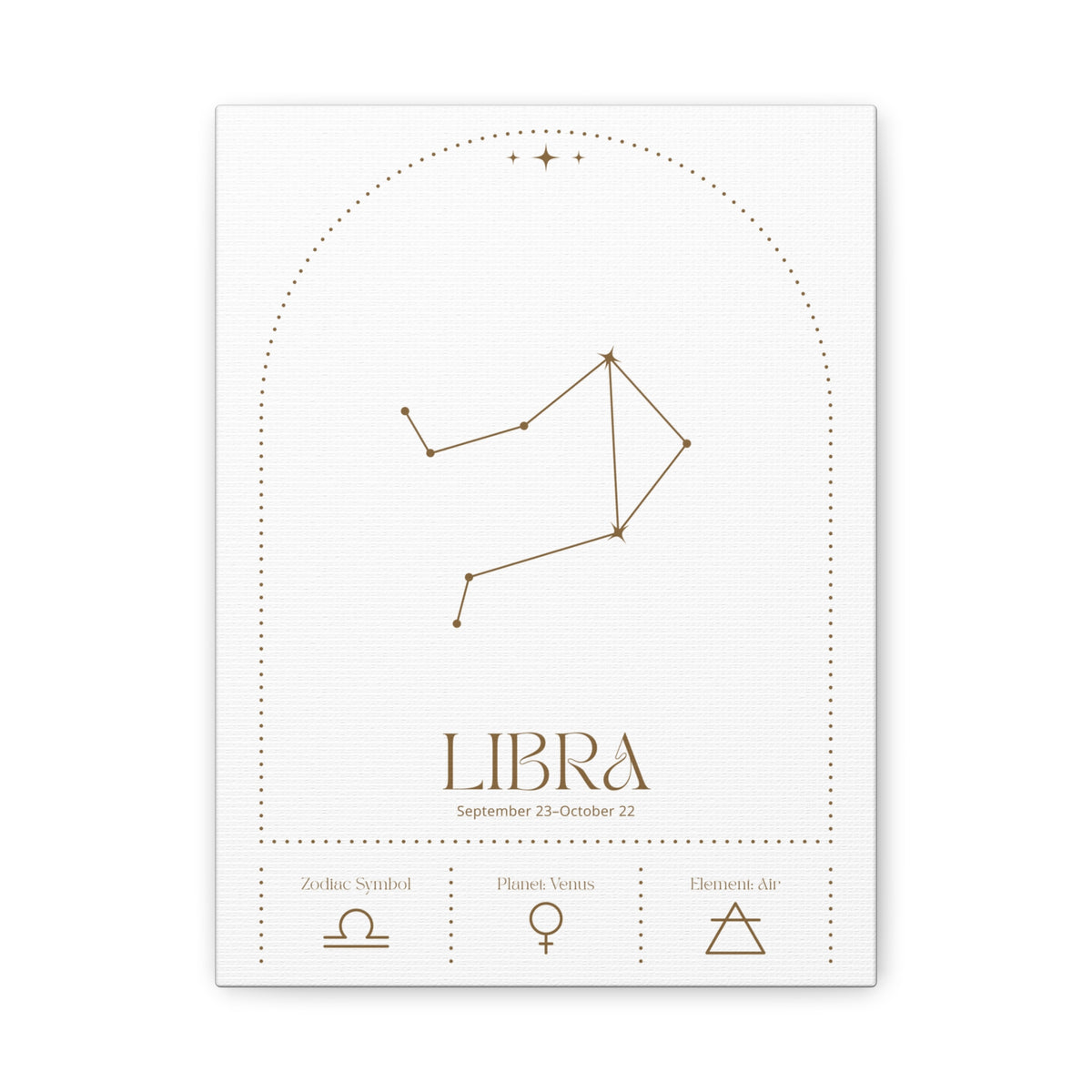 Libra Zodiac Canvas – Balanced & Graceful Art