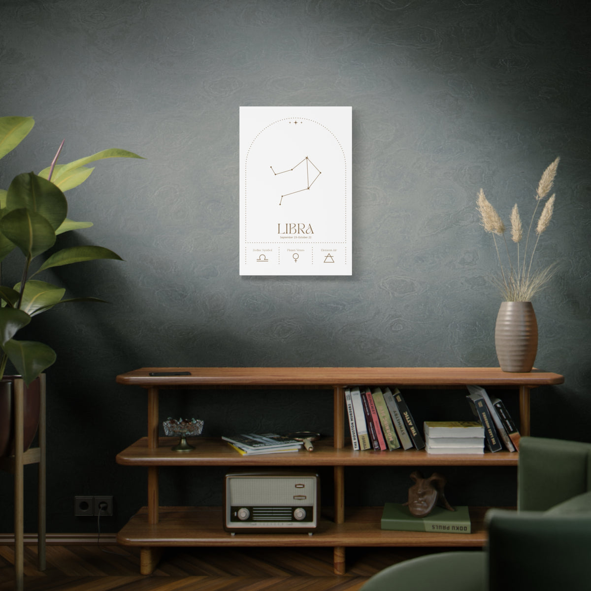 Libra Zodiac Canvas – Balanced & Graceful Art
