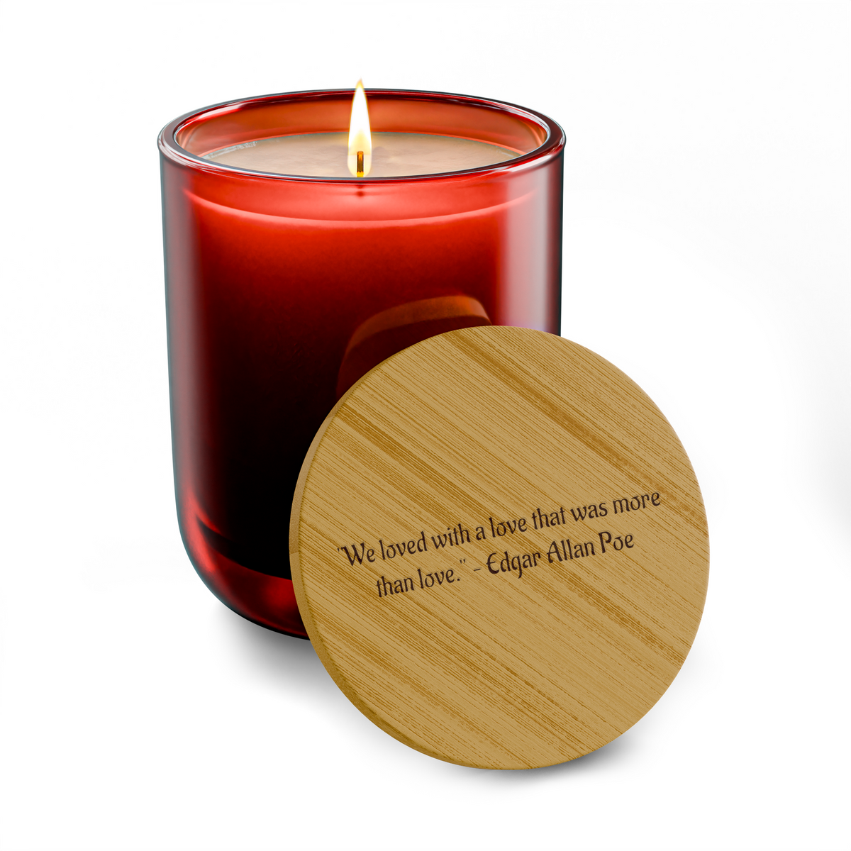 Scented Soy Candle, 14oz ("We loved with a love that was more than love." – Edgar Allan Poe)