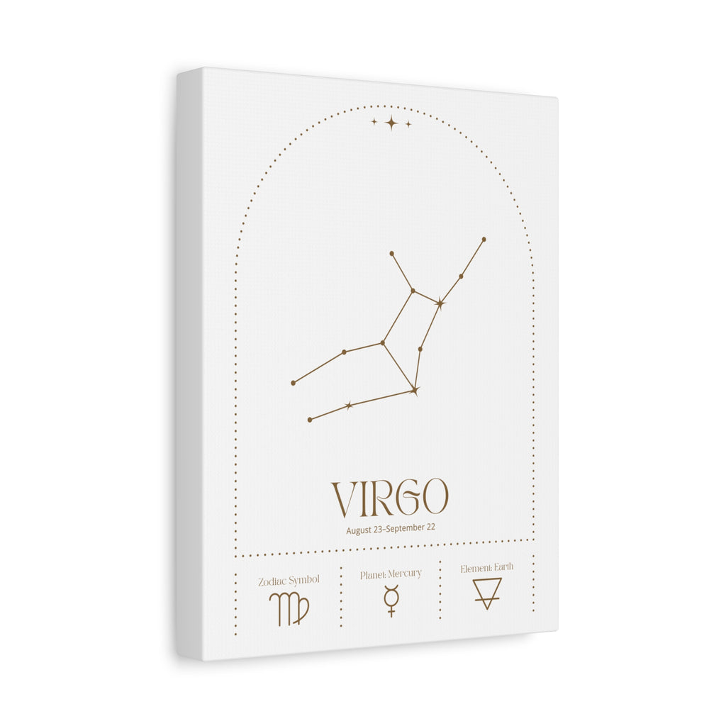 Virgo Zodiac Canvas – Serene & Refined Art