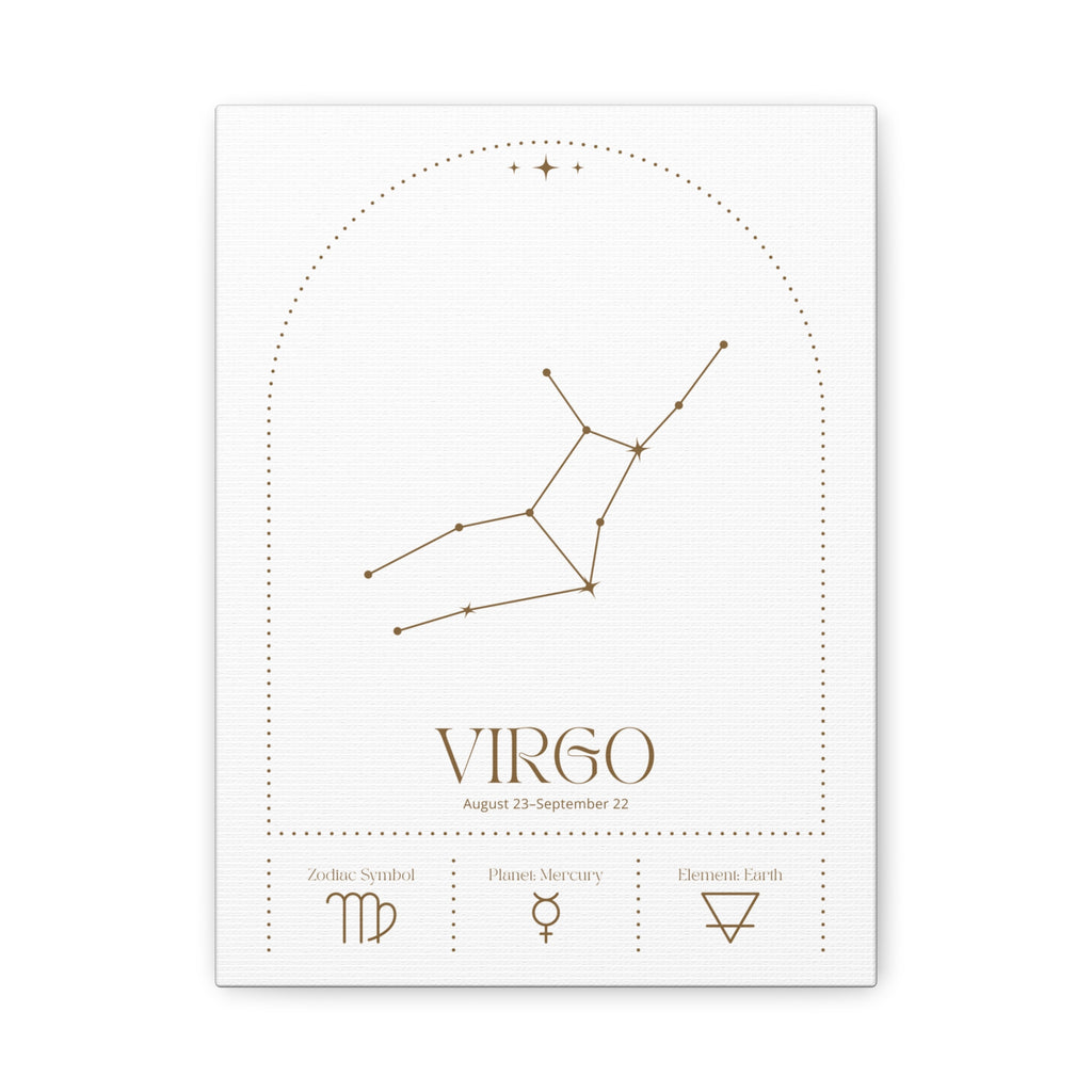 Virgo Zodiac Canvas – Serene & Refined Art