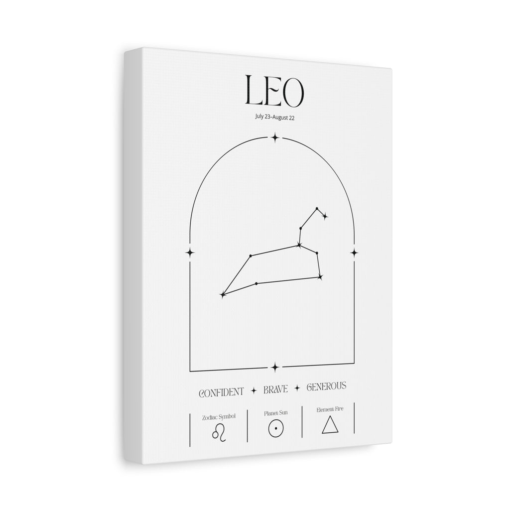Leo Zodiac Canvas – Radiant & Bold Art