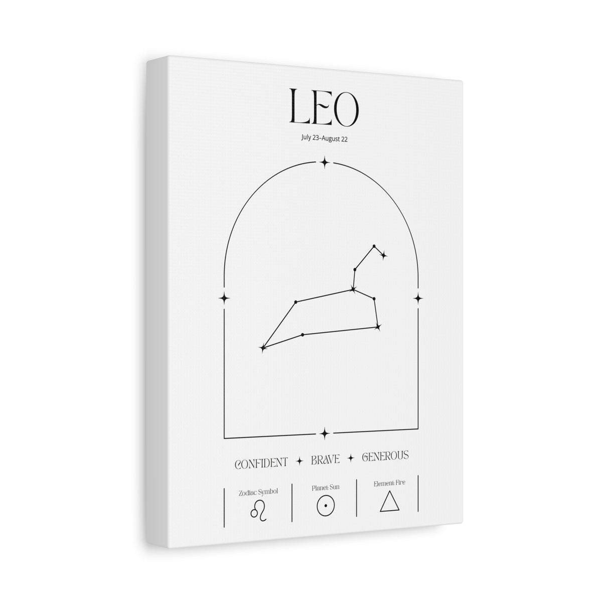 Leo Zodiac Canvas – Radiant & Bold Art