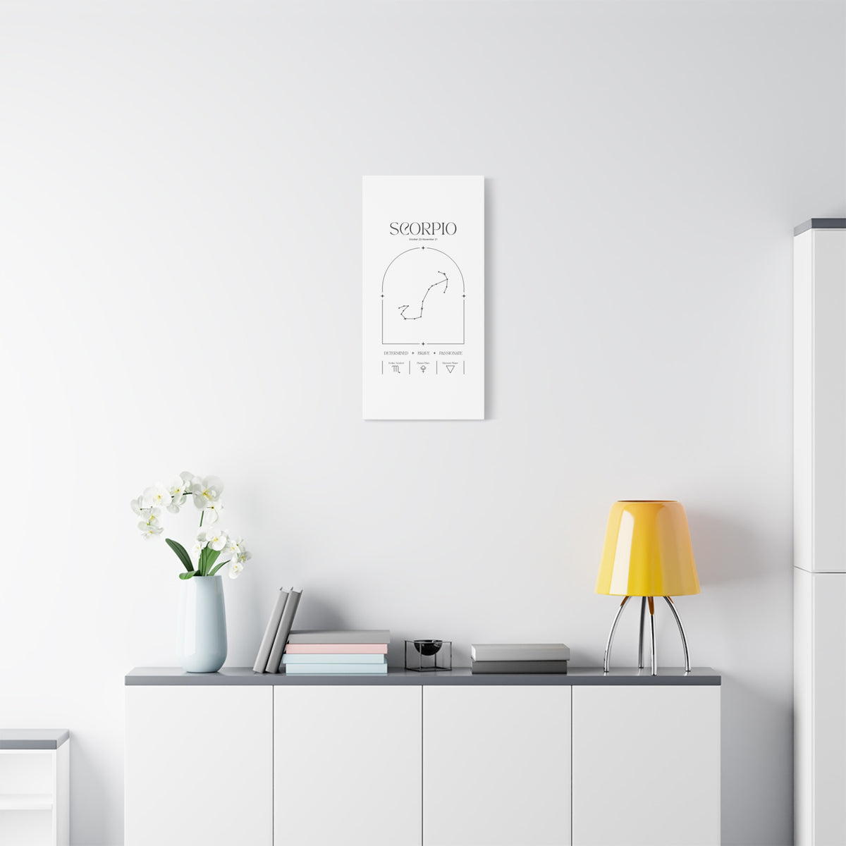 Scorpio Zodiac Canvas – Mysterious & Magnetic Art