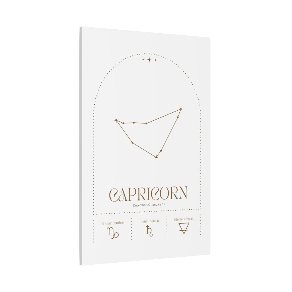 Capricorn Zodiac Canvas – Grounded & Timeless Art