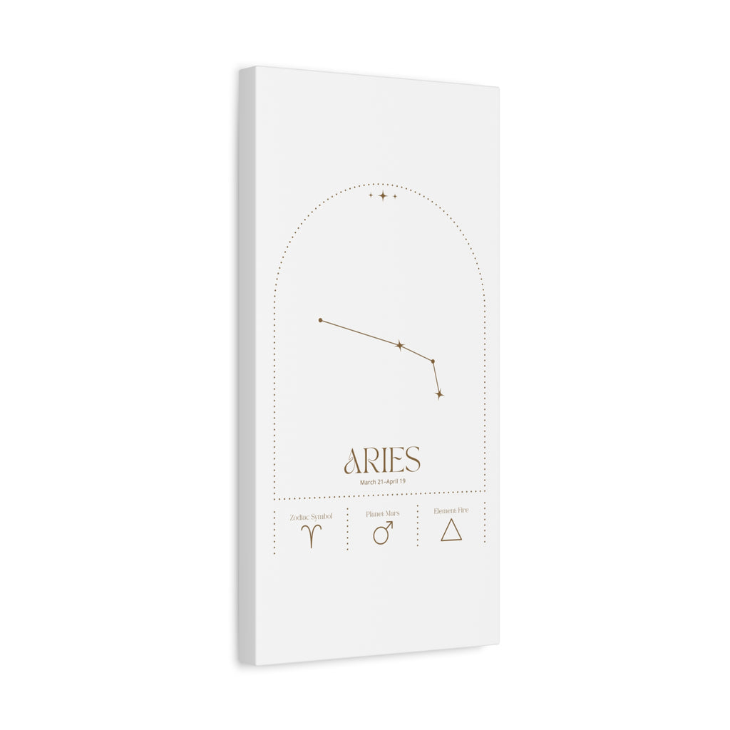 Aries Zodiac Canvas – Bold & Energetic Art