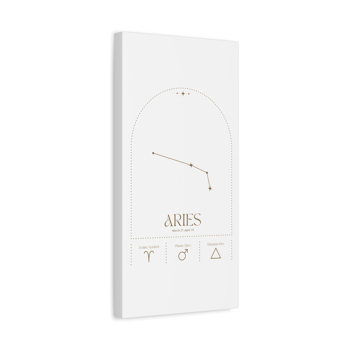 Aries Zodiac Canvas – Bold & Energetic Art