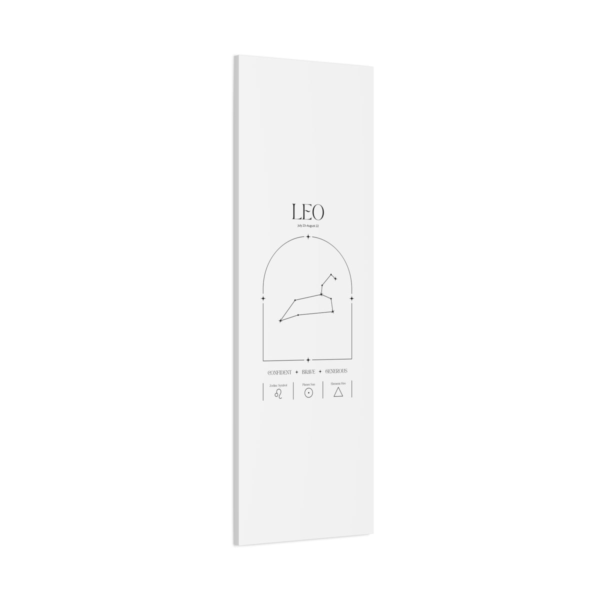Leo Zodiac Canvas – Radiant & Bold Art