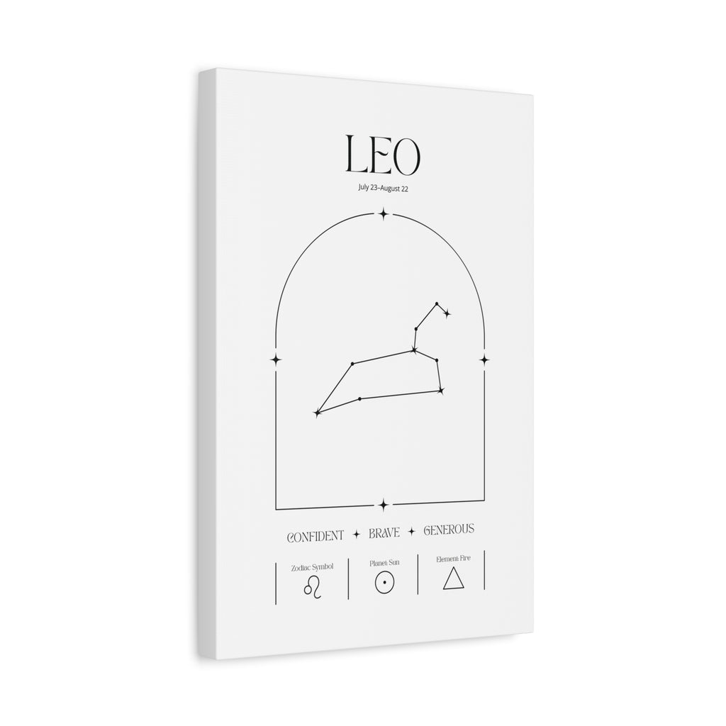 Leo Zodiac Canvas – Radiant & Bold Art
