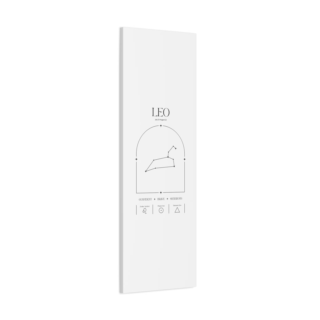 Leo Zodiac Canvas – Radiant & Bold Art