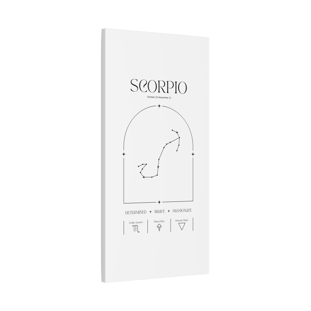 Scorpio Zodiac Canvas – Mysterious & Magnetic Art