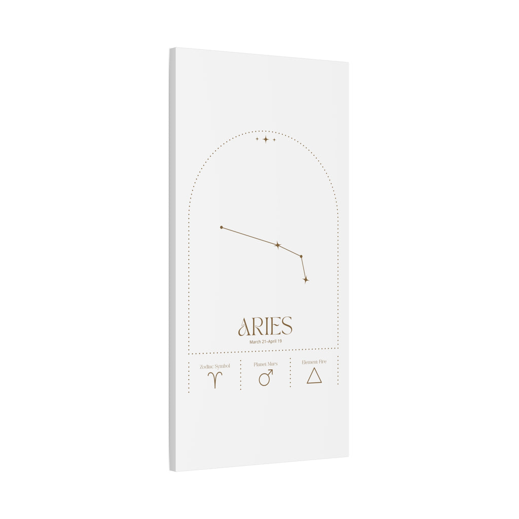 Aries Zodiac Canvas – Bold & Energetic Art