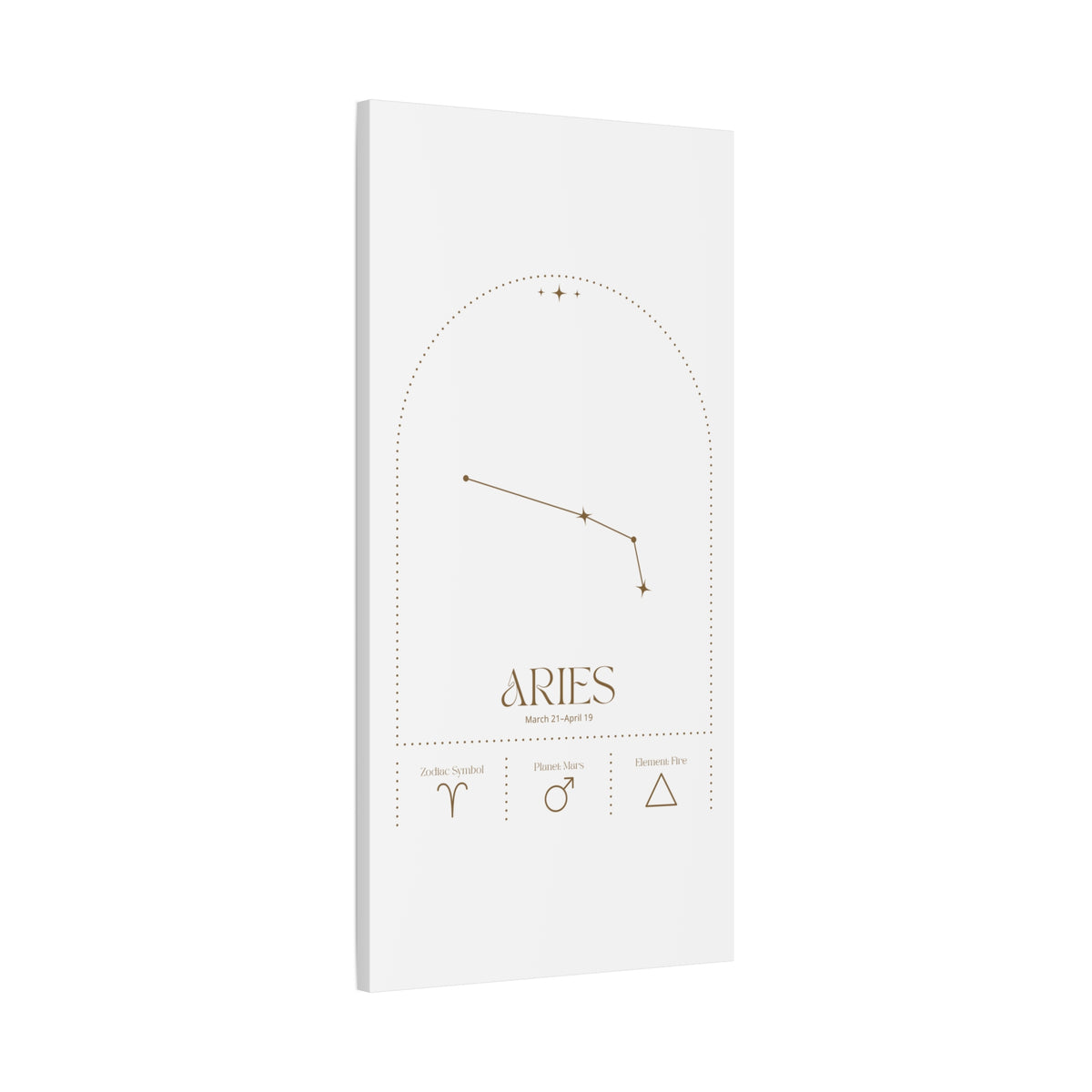 Aries Zodiac Canvas – Bold & Energetic Art