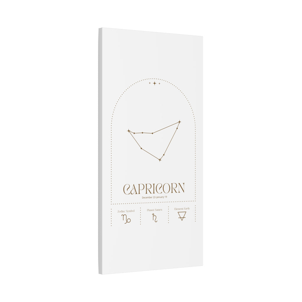 Capricorn Zodiac Canvas – Grounded & Timeless Art