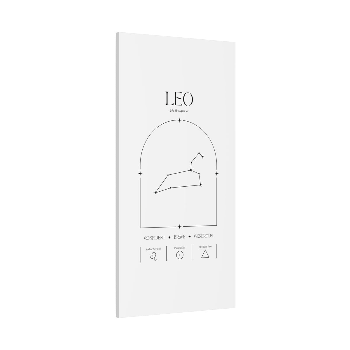 Leo Zodiac Canvas – Radiant & Bold Art