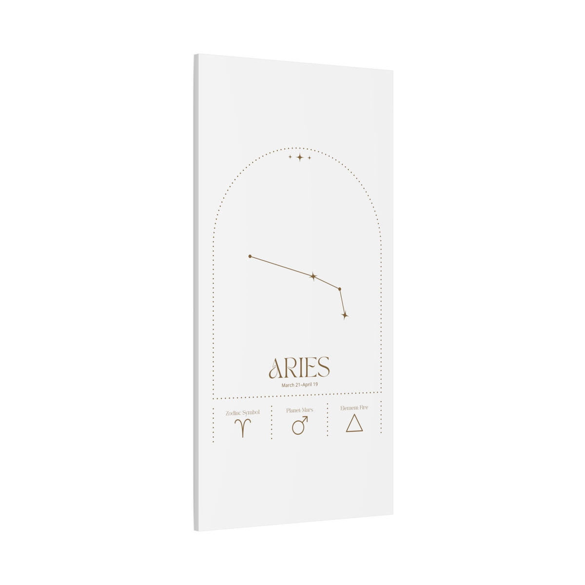 Aries Zodiac Canvas – Bold & Energetic Art
