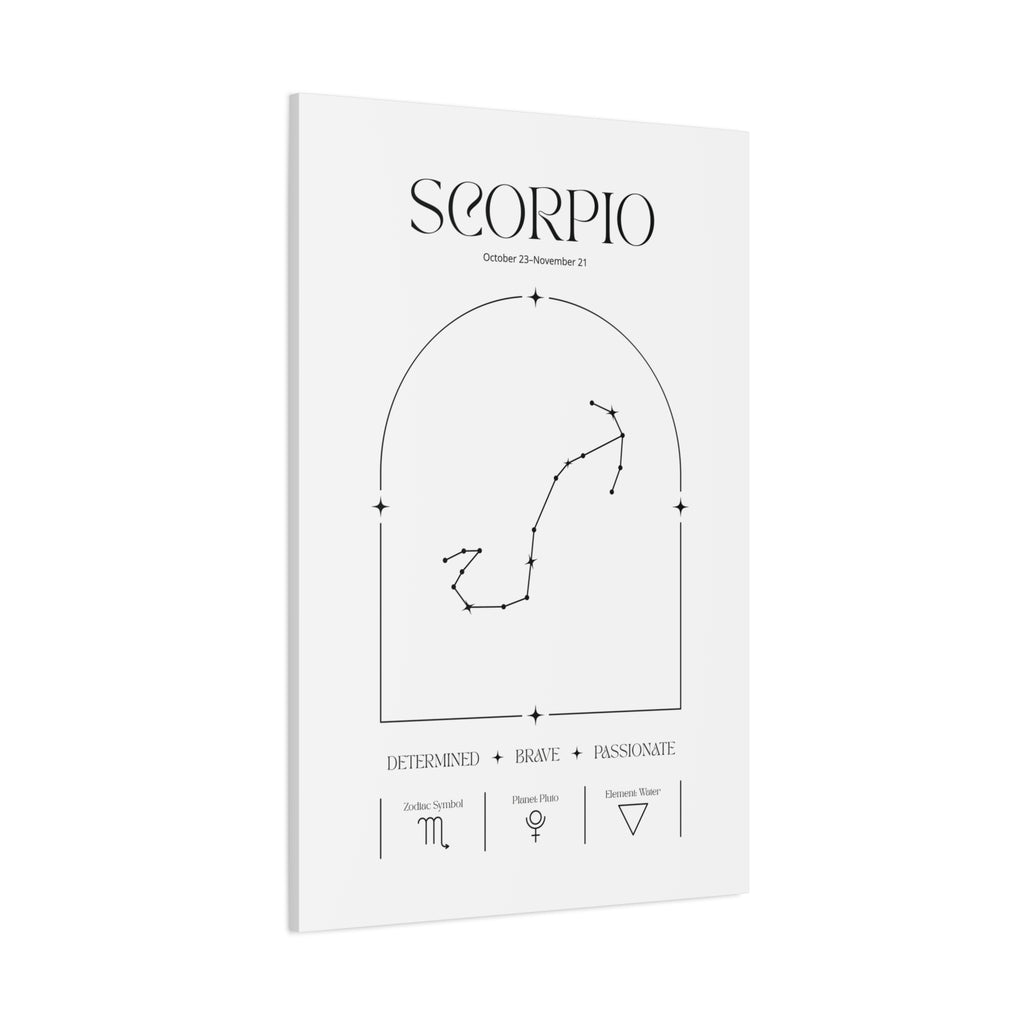 Scorpio Zodiac Canvas – Mysterious & Magnetic Art